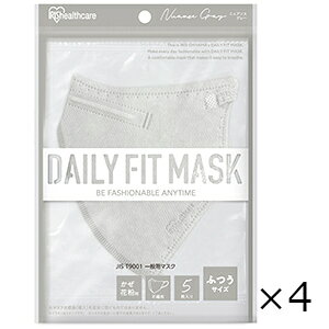 DAILY FIT MASK ���� �ӂ��T�C�Y �j���A���X�O���[ 5���� 4�Z�b�g �A�C���X�I�[���} �S���ꗥ��������