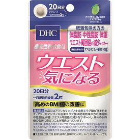 【ポイント10倍クーポンあり】【店長おすすめ】送料無料 DHC dhc ウエスト 気になる 20日分 40粒入 ウエスト周り 体重 体脂肪 中性脂肪 夏バテ 血圧高い 機能性食品 脂肪燃焼 腸活革命 健康診断 肥満 BMI 健康 ダイエットサプリ スタイルダイエットシェイク 腸活革命