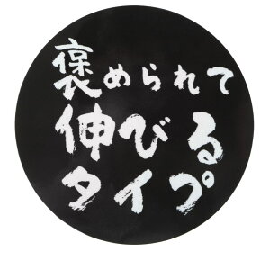 ステッカー屋Donperi 褒められて伸びるタイプ おもしろ マグネットステッカー 13cm×13cm カーステッカー 防水 屋外対応 車用 B0052