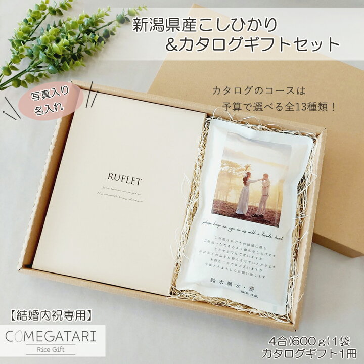 楽天市場】【結婚内祝い専用】写真入り 結婚内祝い カタログギフト 