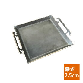 バーベキュー用極厚鉄板　厚さ6ミリ　深さ2.5cm