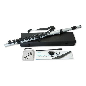 NUVO N235SFBB STUDENT FLUTE 2.0 �V���o�[/�u���b�N C�����ǕW������ �v���X�`�b�N�� �t���[�g C��