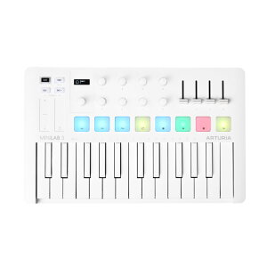 �y���ʌ���zArturia MiniLab 3 ALPINE WHITE USB MIDI�L�[�{�[�h 25�� �~�j����