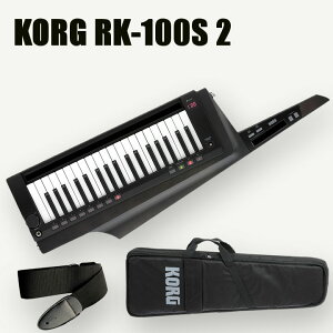 KORG RK-100S 2 KEYTAR BK �g�����X���[�Z���g�E�u���b�N / �X�g���b�v�A�\�t�g�P�[�X�A�X�e�b�J�[�t �ʔ��A�_�v�^(KA350)�@�t��