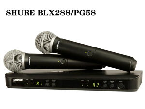 SHURE BLX288J/PG58-JB@ CX}CN2{Zbg