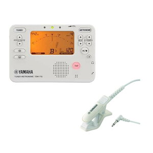 ヤマハ YAMAHA チューナーメトロノーム TDM-710IV アイボリー チューナー専用マイク TM-40アイボリー付属