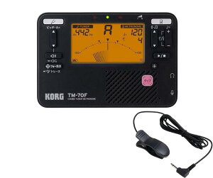 �y5�N�ۏ؁z�y���������zKORG TM-70F BK�{JC-04�@ �R���O �`���[�i�[ ���g���m�[�� �u���b�N�@�`���[�i�[�}�C�N