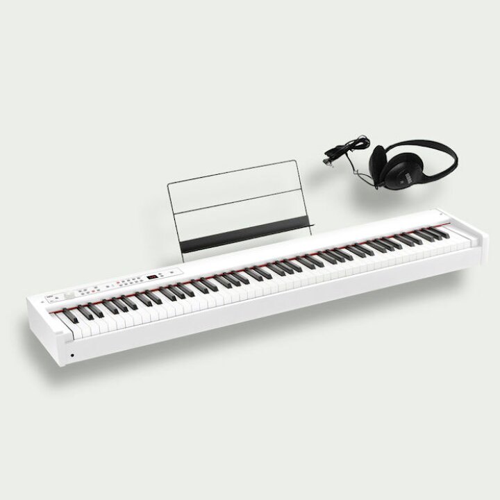 楽天市場】KORG D1 WH コルグ電子ピアノ スピーカーレス ヘッドホン付 