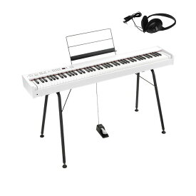 【数量限定特価】KORG D1 WH 専用スタンド ST-SV1 ヘッドホン セット コルグ電子ピアノ スピーカーレス