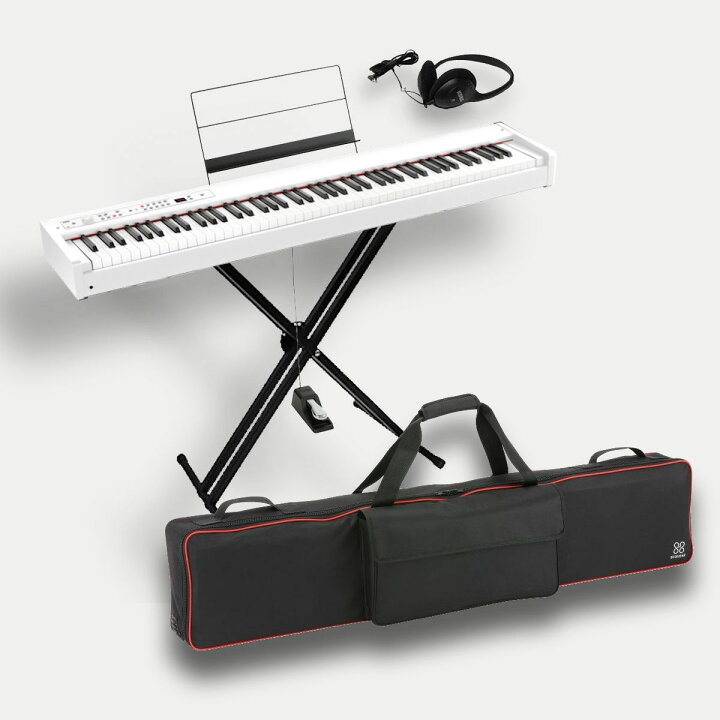 楽天市場】KORG D1WH コルグ電子ピアノ X型スタンド（W支柱 