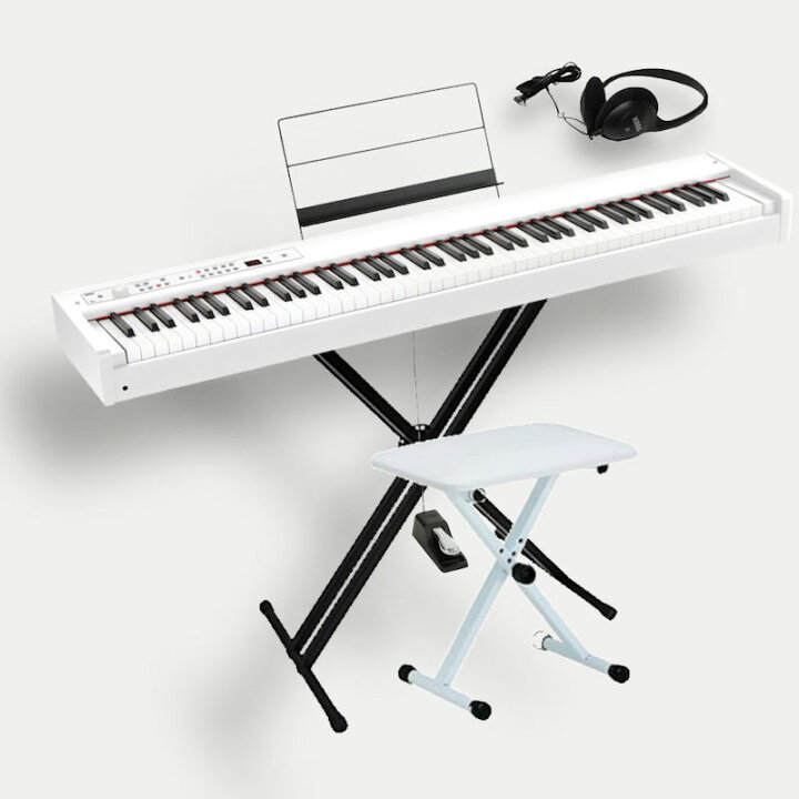 楽天市場】KORG D1 WH コルグ電子ピアノ X型スタンド（W支柱） 椅子 