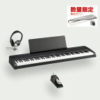 電子ピアノ 88鍵盤　KORG B2 BK ブラック コルグ　ペダル セット ヘッドホン ピアノカバー　数量限定プレゼント
