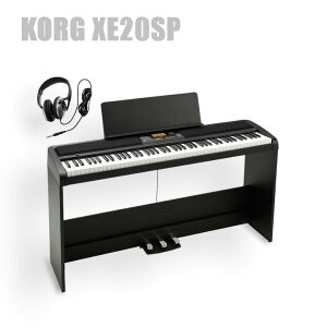 KORG XE20SP DIGITAL ENSEMBLE PIANO �R���O �d�q�s�A�m ��p�X�^���h 3�{�y�_�����j�b�g �t�� �w�b�h�z�� �T�[�r�X