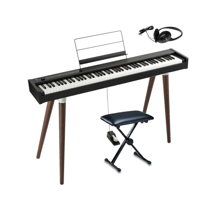 楽天市場】KORG D1 専用木製スタンド ST-WL 椅子 ヘッドホン セット 