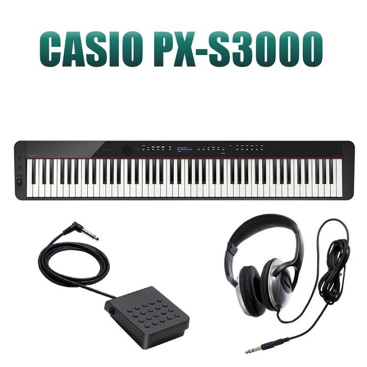 楽天市場】【新品】【未開封】CASIO PX-S3000 BK カシオ 電子ピアノ 