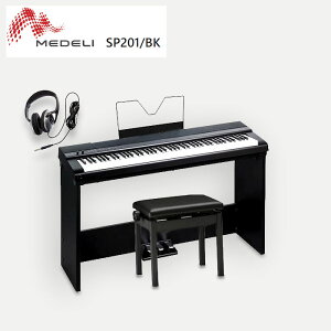 MEDELI SP201 BK ���f�� �d�q�s�A�m ��p�X�^���h ST-430 ����֎q �w�b�h�z���t