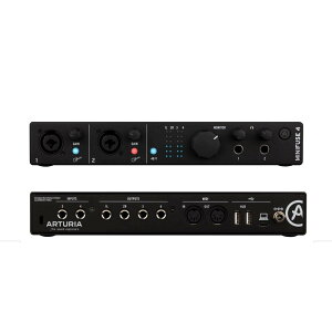 MINIFUSE 4-BLACK A[gA USBI[fBIC^[tFCX ubN ARTURIA MiniFuse 4