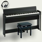 【Bluetooth搭載】KORG 電子ピアノ 88鍵盤 C1 Air BK コルグ 高低椅子(純正) ヘッドホン付