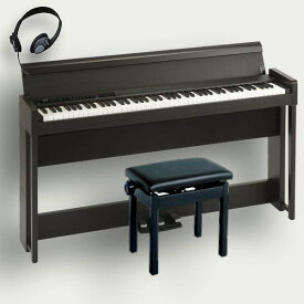 KORG 電子ピアノ 88鍵盤 C1 Air BR コルグ 高低椅子(純正) ヘッドホン付