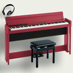 【Bluetooth搭載】KORG 電子ピアノ 88鍵盤 C1 Air RD コルグ 高低椅子(純正) ヘッドホン付