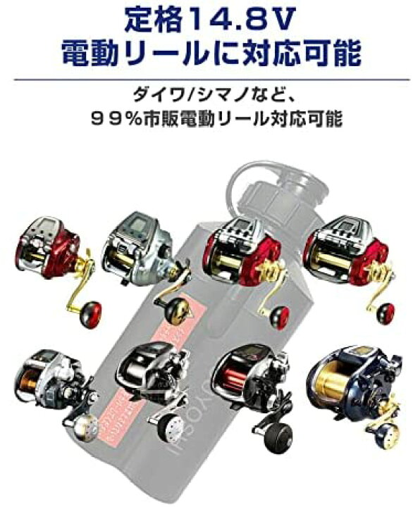 楽天市場】ダイワ 電動リール用 互換 BM 14.8V 3500mAh バッテリー 
