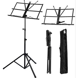 タイムセール　楽譜スタンド 吹奏楽 資料立て 収納袋 譜面立て 譜面スタンド 折畳み 折り畳み 折畳