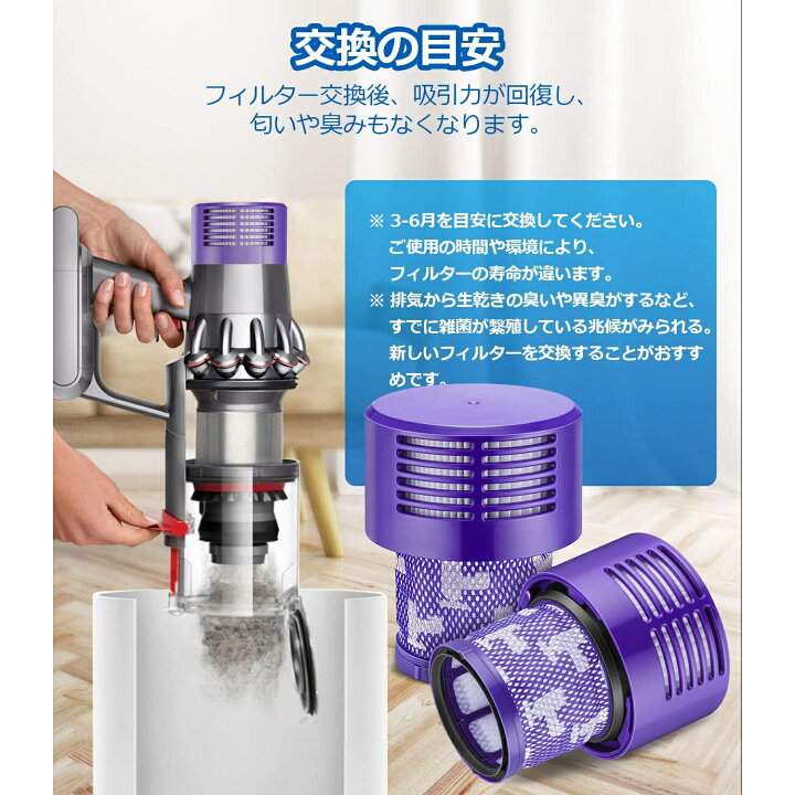 楽天市場】タイムセール ダイソン V10 SV12 dyson 掃除機用フィルター 