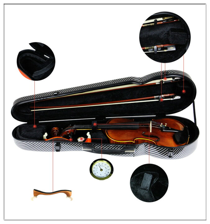 楽天市場】VIOLIN CASE バイオリンケース サイズ 4/4 楽器 弦楽器 