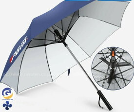 ゴルフ傘 扇風機付き メンズ レディース 日傘 雨傘 晴雨兼用 UVカット ゴルフ用品 ラウンド用品 アクセサリー 遮熱 遮光 スポーツ プレゼント ギフト