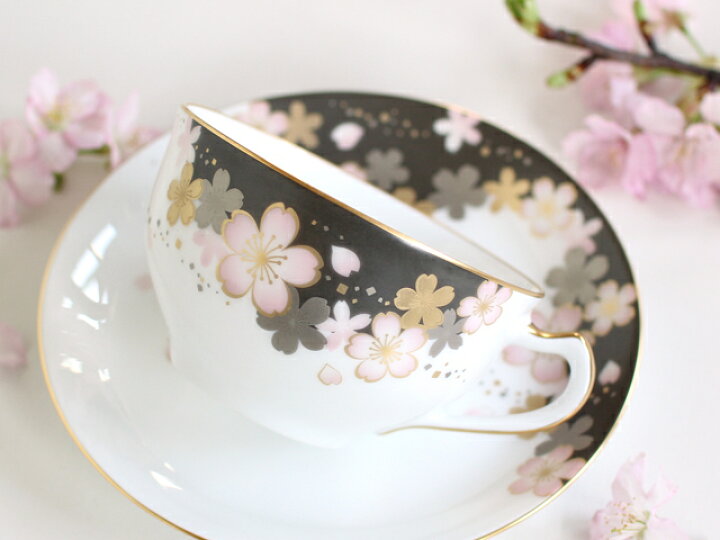 楽天市場】【大倉陶園直営店】 桜シリーズ 「友禅桜」 カップ 