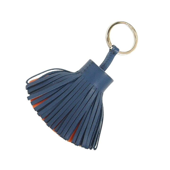 楽天市場】【中古】HERMES エルメス カルメン キーリング ネイビー 