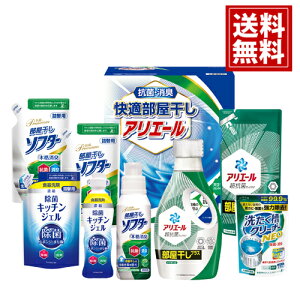 ギフト工房【送料無料】 快適部屋干しアリエールギフト 台所用 除菌ジェル 消臭 詰め合わせ 内祝い 結婚内祝い 結婚祝い 出産内祝い 出産祝い 快気祝い お返し お祝い ご挨拶 洗濯 衣類 大
