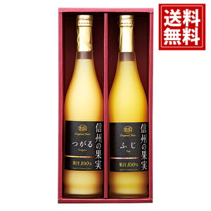 りんご村からのおくりもの 信州の果実 ジュースセット 【送料無料】フルーツジュース詰合せ アップル ふじ つがる 御礼 お返し お祝い お供え 内祝 ご挨拶 ギフトセット 快気祝 フルーツジ