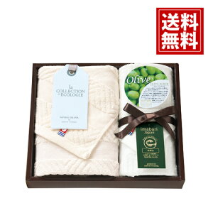 \15%OFFクーポン/ 【今治タオル】タオルセット ナチュラル アイランド 今治オリーブスクラブ 【送料無料】グリーン 無漂白 無地 日本製 ふわふわ ギフト 内祝い 出産祝い 結婚祝い 香典返