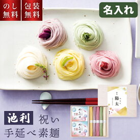 名入れ 祝い 手延素麺 池利 出産内祝 木箱入り 麺つゆ 付き ZR-25 【ご注文は5個以上から】 贈答用 素麺 出産内祝い 男の子 女の子 色麺 かわいい 命名 おしゃれ ギフト 2500円 可愛い お返し 返礼 贈り物 義父 義母 祖父 祖母 祖父母 親戚 挨拶 内祝 出産 赤ちゃん 孫