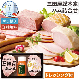 お中元 ハムギフト 三田屋 総本家 ハム 詰合せ お中元ギフト 【メーカー直送】 ハム 御中元 お祝い 内祝 お礼 プレゼント 贈り物 三田屋総本家 お取り寄せ ブロック 詰め合わせ ドレッシング 高級 ロースハム セット 惣菜 グルメ ご挨拶 挨拶 御礼 御祝 5000円 送料無料