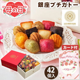 母の日 プチガトー フィナンシェ マドレーヌ 銀座京橋 レ ロジェ エギュスキロール 42個入 【メーカー直送】 母の日ギフト 2026 お取り寄せ 有名 高級 お菓子 スイーツ プレーン ショコラ ピスタチオ アールグレイ 焼菓子 プレゼント お母さん 母親 感謝 贈り物 3000円