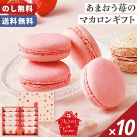 マカロン あまおう苺 メゾン・ド・フレーズ 送料無料 のし無料 包装無料 10個入【メーカー直送】 内祝 お歳暮 2025 贈答用 出産内祝 可愛い 高級 絶品 ギフト 洋菓子 セット 贈答用お菓子 菓子 お取り寄せ スイーツ おしゃれ 御歳暮 お祝い お礼 お供え 贈り物 お返し
