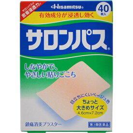 サロンパス 40枚 　外用薬　肩こり　腰痛　筋肉痛　医薬品　医薬部外品　【あす楽対応】