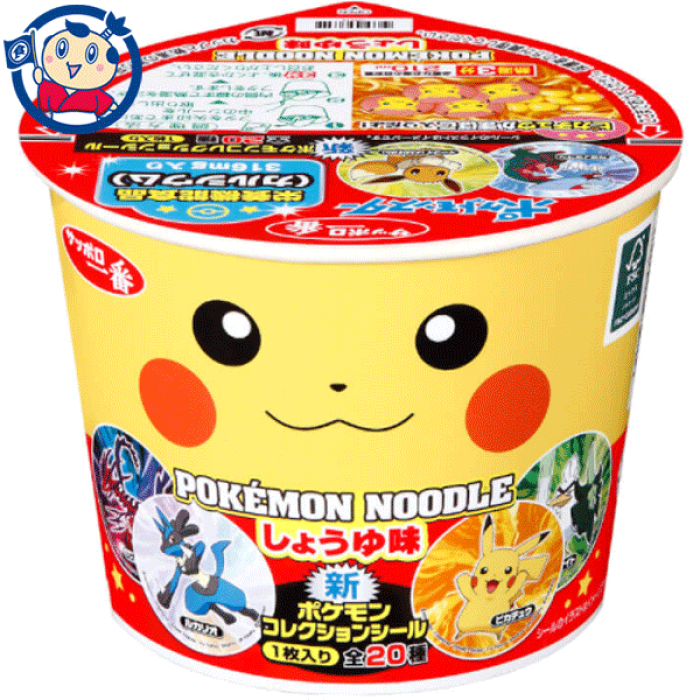 送料無料 ミニカップ麺 サンヨー サッポロ一番 ポケモンヌードル しょうゆ味 38g 12個入 1ケース Product Details Japanese Proxy Shopping Service From Japan