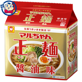 東洋水産 マルちゃん 正麺 醤油味 5食×6袋入×1ケース