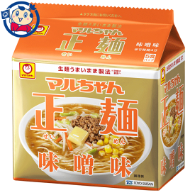 東洋水産 マルちゃん 正麺 味噌味 5食×6袋入×2ケース