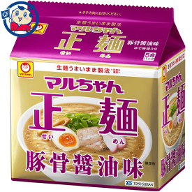 東洋水産 マルちゃん 正麺 豚骨醤油 5食×6袋入×3ケース
