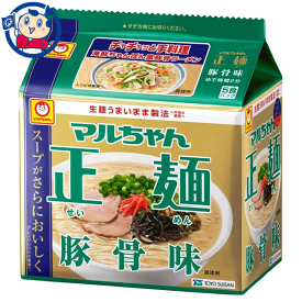 東洋水産 マルちゃん 正麺 豚骨味 5食パック×6個入×3ケース 発売日：2022年9月5日