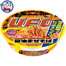 日清 UFO 濃い濃いラー油マヨ付き醤油まぜそば 112g×12個入×1ケース 発売日：2023年2月27日