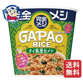 日清 完全メシ ガパオ風ライス 110g×6個入×3ケース 発売日：2026年8月10日 送料無料 日清 完全メシ ガパオ風ライス ガパオライス 日清食品 カップ飯