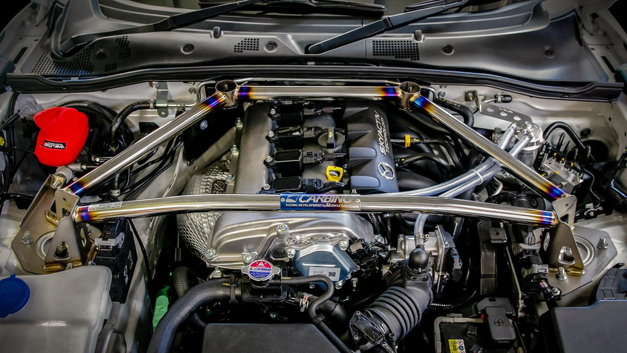 ND5RC用 チタン製ストラットタワーバー フロント