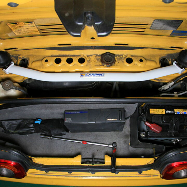 楽天市場 ホンダ ビート Pp1 補強パーツ ストラットタワーバー アルミ リア タイプi オクヤマ オフィシャル ストア