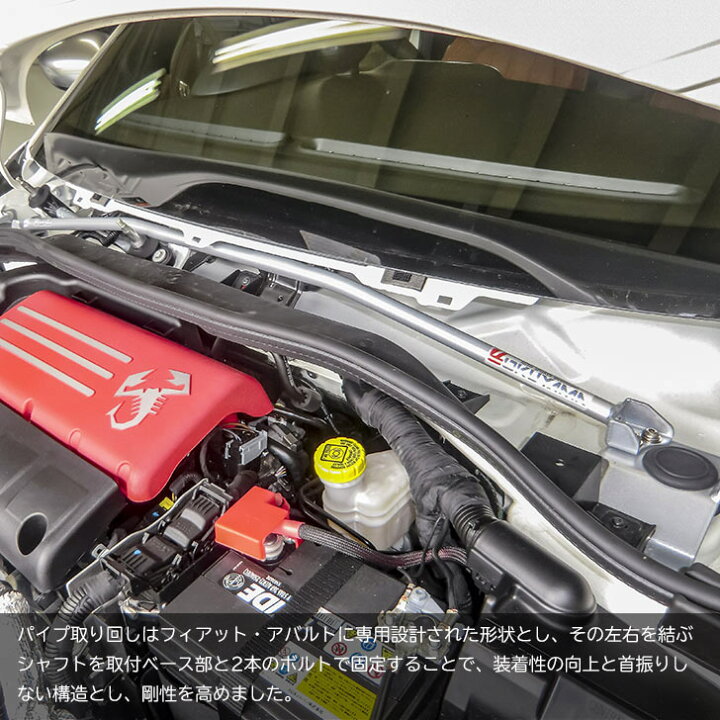 楽天市場】【アバルト595, アバルト500, フィアット500】【補強パーツ 