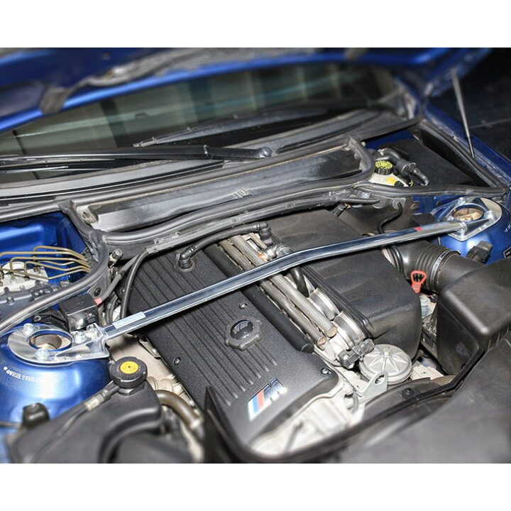 楽天市場】BMW E46 M3（BL32）ストラットタワーバー /アルミ /フロント 